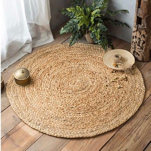 Rug ,Sisal Rug ,Boho Round Rug ,Moroccan Rug, Door Mat,Boho Rug,Round mat,Boho decor,Braided Rug,Hippie decor,Bathroom Rug,Natural Jute Rug