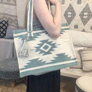 Totes,Beach Bag,Kelim Box Bag, Cotton Totes