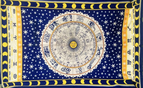 Tapestry Wall Hanging Mandala Indian Decor Hippie Throw Bohemian Beach Astrology