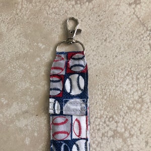 BASEBALL Chapstick holder, softball lip balm keychain, secret hidden money pouch, birthday party favor, little league team mom gift