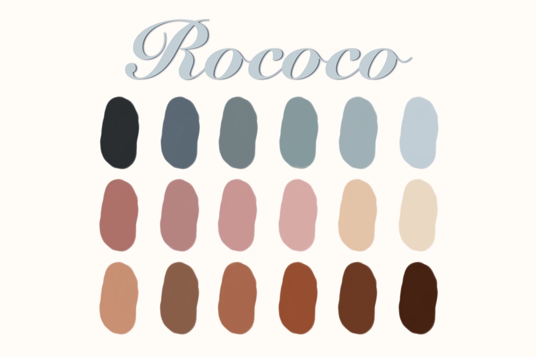 Rococo Color Palette for Procreate - Etsy Canada
