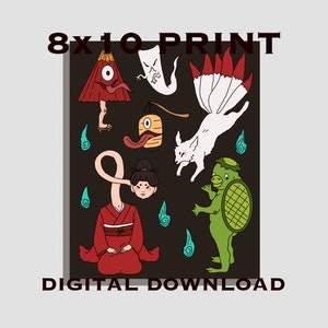 Yokai 8x10 Digital Art Print
