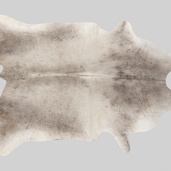 Cuero de vaca brasileño genuino gris