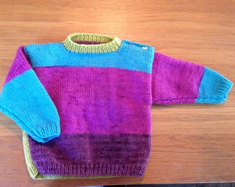 Purple pop toddler sweater