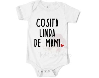 Cosita Linda De Mami Baby Bodysuit Spanish Shirts Hispanic - Etsy New  Zealand