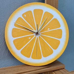 Lemon Clock (hand painted)