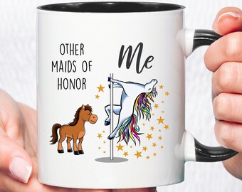 Maid of Honor Funny Gift,Funny Bridesmaid Proposal Ideas,Maid of Honor Mug,Gift for Maid of Honor,Maid of Honor Thank You Gift