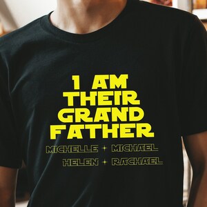I am their Grandfather,Father&#39;s Day gift,Grandfather gifts,Personalized Grandpa Shirt with GrandKids Names