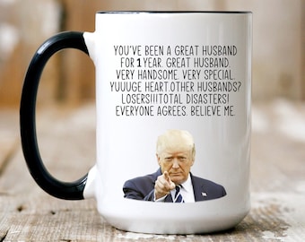1st anniversary gift for husband First anniversary gift Paper anniversary gifts for husband funny Mug