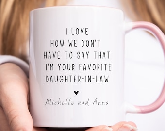 Custom Mother In Law Gift from Daughter In Law Gift For Mother In Law Mugs Wedding Christmas Mothers Day