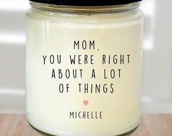 Mom Funny Candle Mothers Day Gifts Moms Birthday Candle for Mom Custom