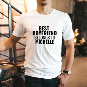 Boyfriend shirt Valentines day gift for Boyfriend Christmas gift Best Boyfriend Personalized