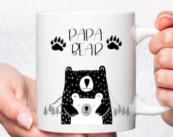 Kubek Papa Bear, Papa Bear, prezent dla taty, prezent na Dzień Ojca, kubek Papa Bear, kubek do kawy dla taty, prezent dla taty, pierwszy Dzień Ojca, prezent dla nowego taty