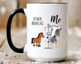 Mug Abuela, cadeau Abuela, cadeau grand-mère espagnole, cadeau grand-mère, cadeau grand-mère de petits-enfants, drôle