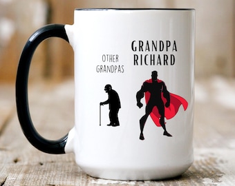 Aangepaste opa cadeau, grappige opa mok, beste opa cadeau, super opa verjaardag, grootvader cadeau, kerstcadeau van kleinkinderen