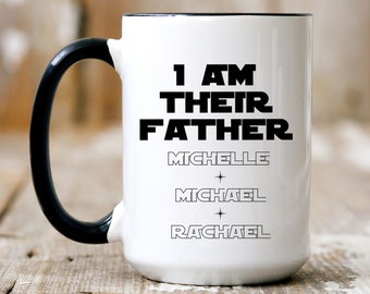 I am their father,Father's Day gift,Dad gifts,Personalized Dad Mug with Kids Names