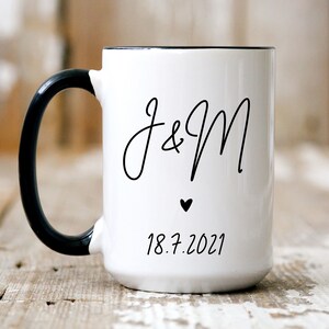 Custom Initials Mug,Initials Wedding Gift,Initials Wedding Invitation,Wedding Gifts for Parents,Engagement Gift,Bride Gift,Anniversary Gift