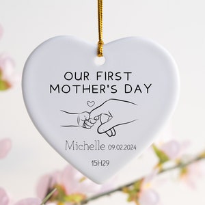 Our First Mother&#39;s Day New Mom Ornament First Time Mom Gifts First Mother&#39;s Day Gift From New Baby