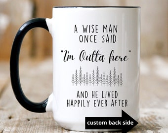 Personalized Retirement Gifts for Men Funny Retirement Mug