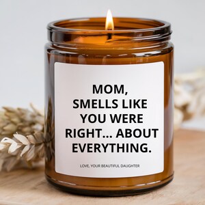 Candle for Mom Gift from Daughter,from Son Mother&#39;s Day Gift, Funny gift for Mom, Mothers Day Candle  Daughter Son Mother Funny