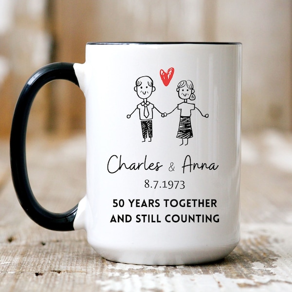 Anniversary Gifts For Parents Wedding Anniversary Gift Grandparent Wedding Gift 40th Anniversary Gift 50th anniversary 25th wedding Mug