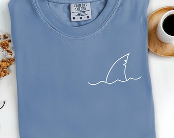 Comfort Colors® Shark Shirt Shark Lover Gift Unisex Adult Tee Vintage Style Tshirt