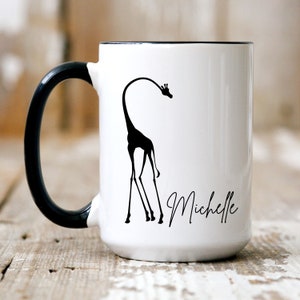 Personalized Giraffe Gift,Giraffe Mug,Minimalist,Giraffe Lover Gifts