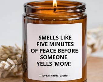Mom Candle Mom Life Gift from Daughter,from Son Mother's Day Gift,Funny gift for Mom,Mothers Day Candle Funny Mom from kids
