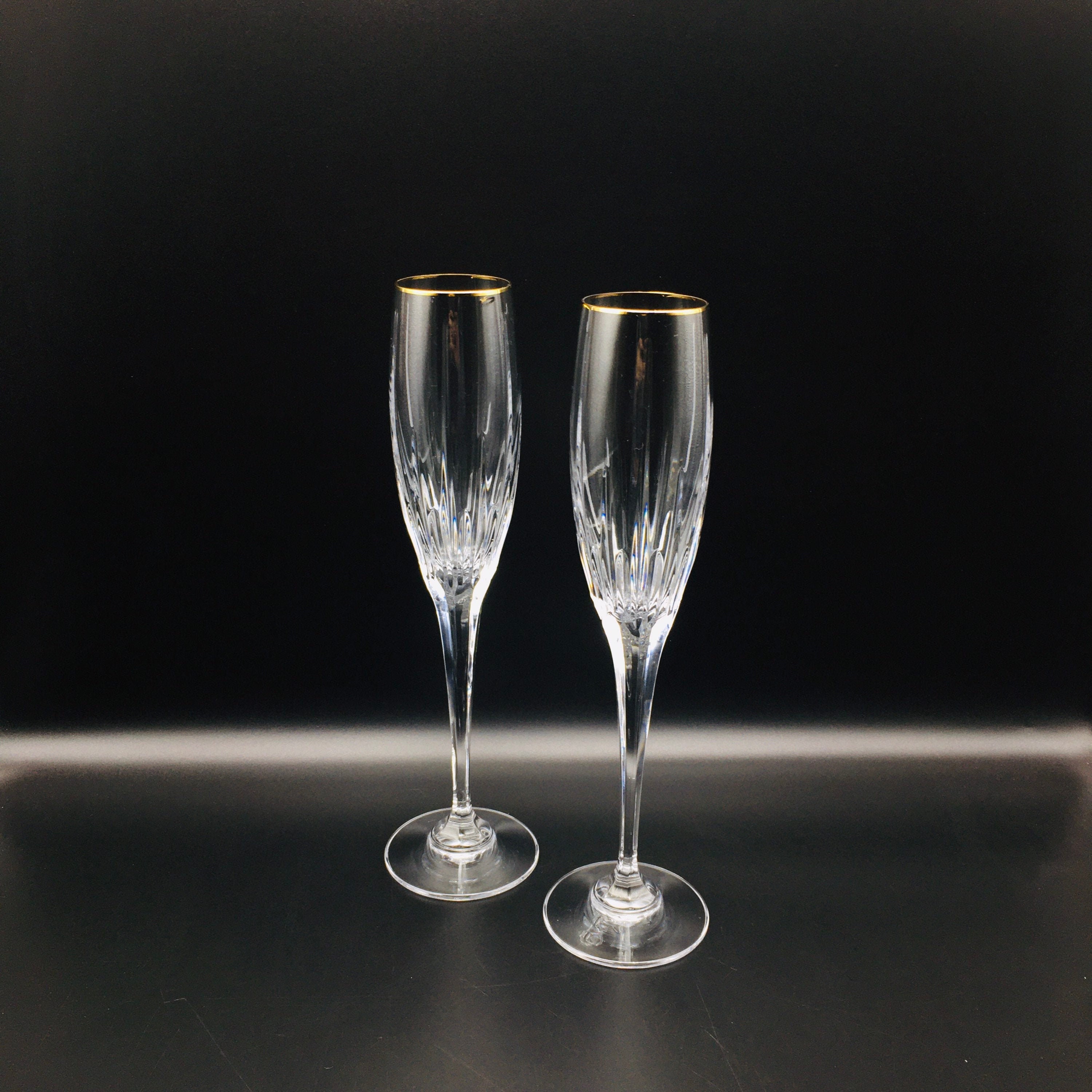 Mikasa Golden Lights Champagne Flûtes Paire de 2 Flûtes Etsy
