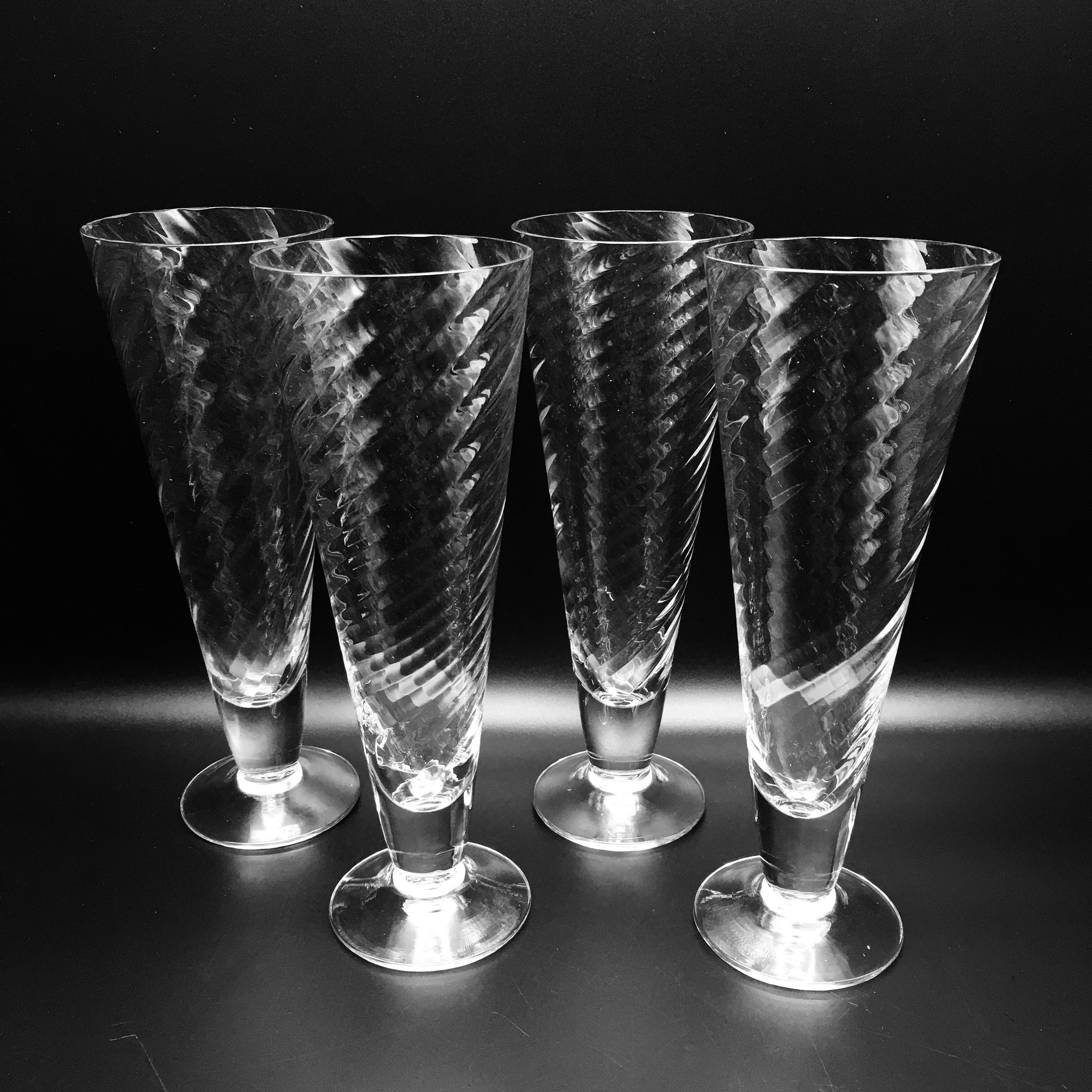 vintage pilsner beer glasses