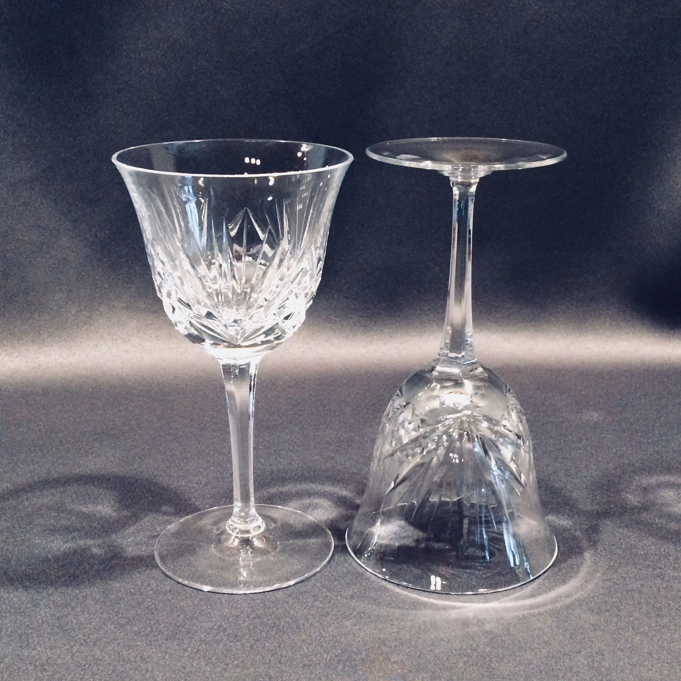 Gorham Cherrywood Clear Water Goblet Hand Blown Wine Glass ...