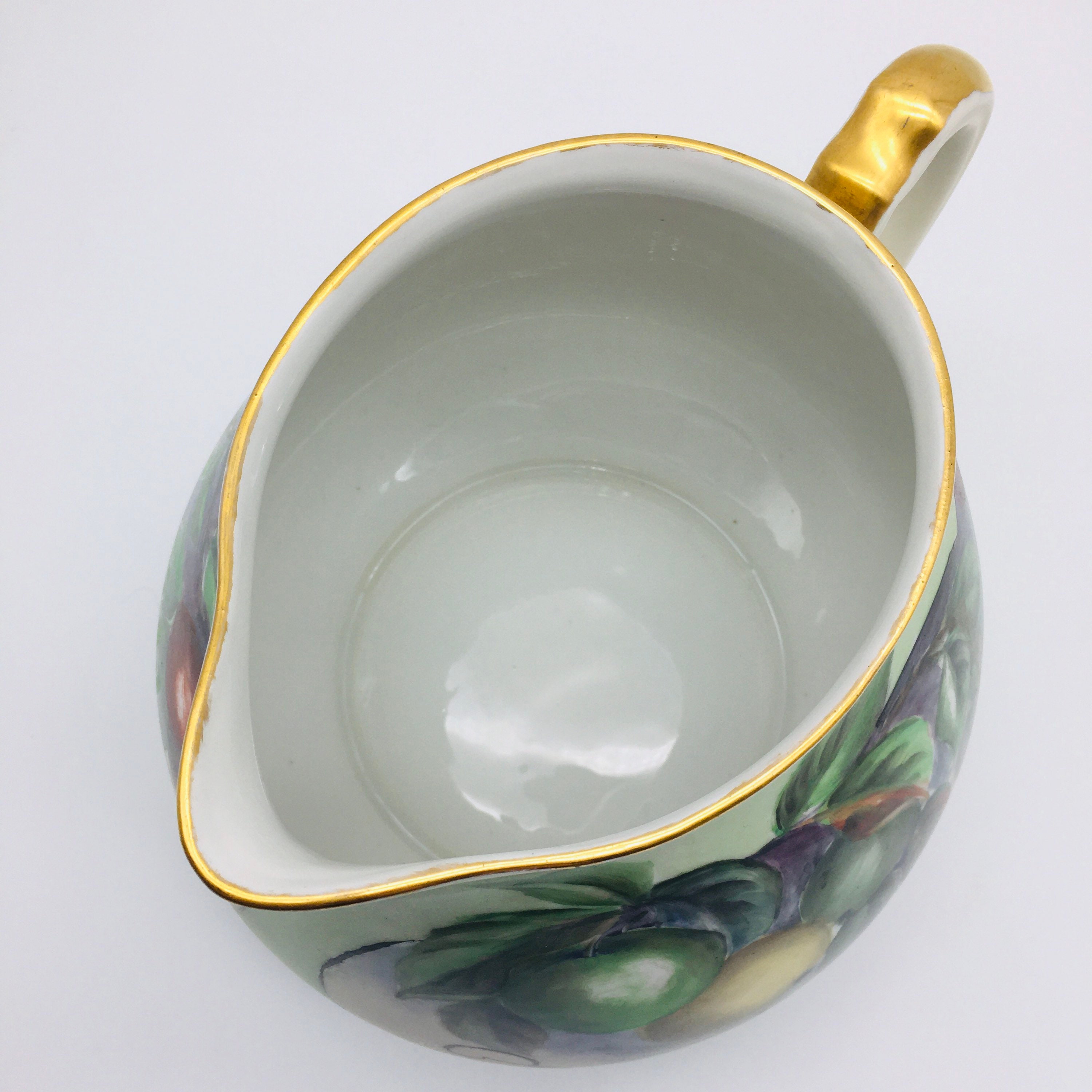 Limoges W. G. & Co. Water Pitcher Antique Hand Painted Fruit Etsy