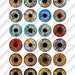 Doll Eye Irises Digital Collage Sheets Printable Irides Download Jewelry, Doll Making 40mm, 1.5 ...