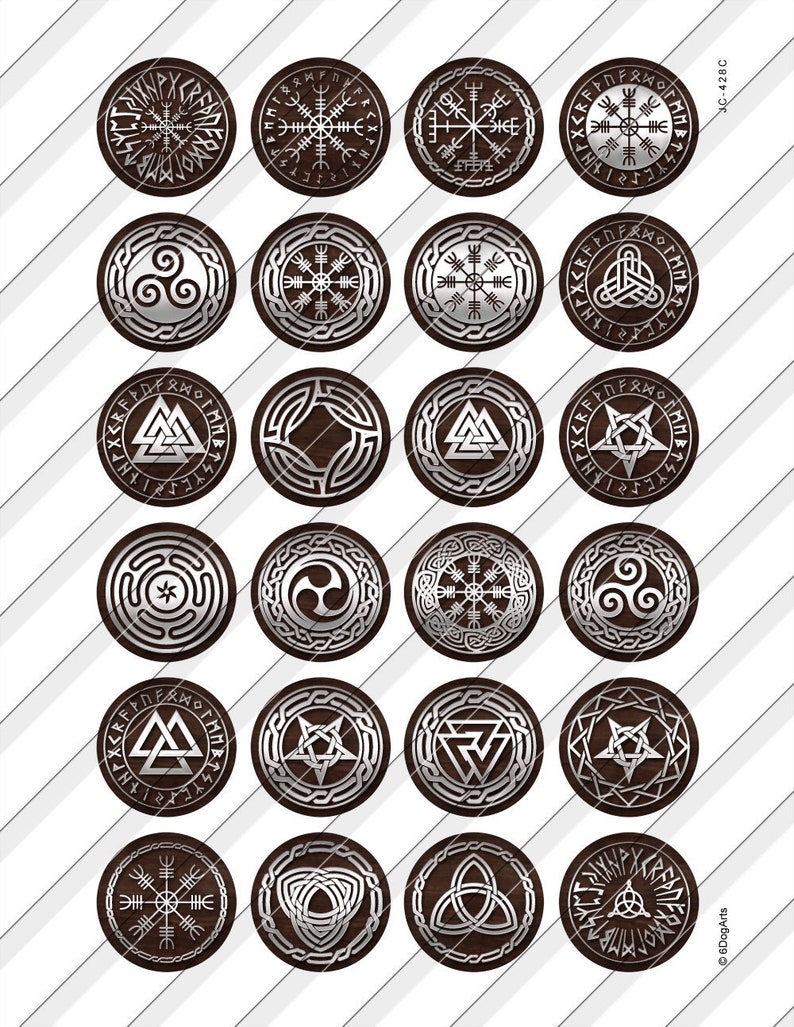 Esoteric Occult Symbols Digital Collage Sheets Printable - Etsy