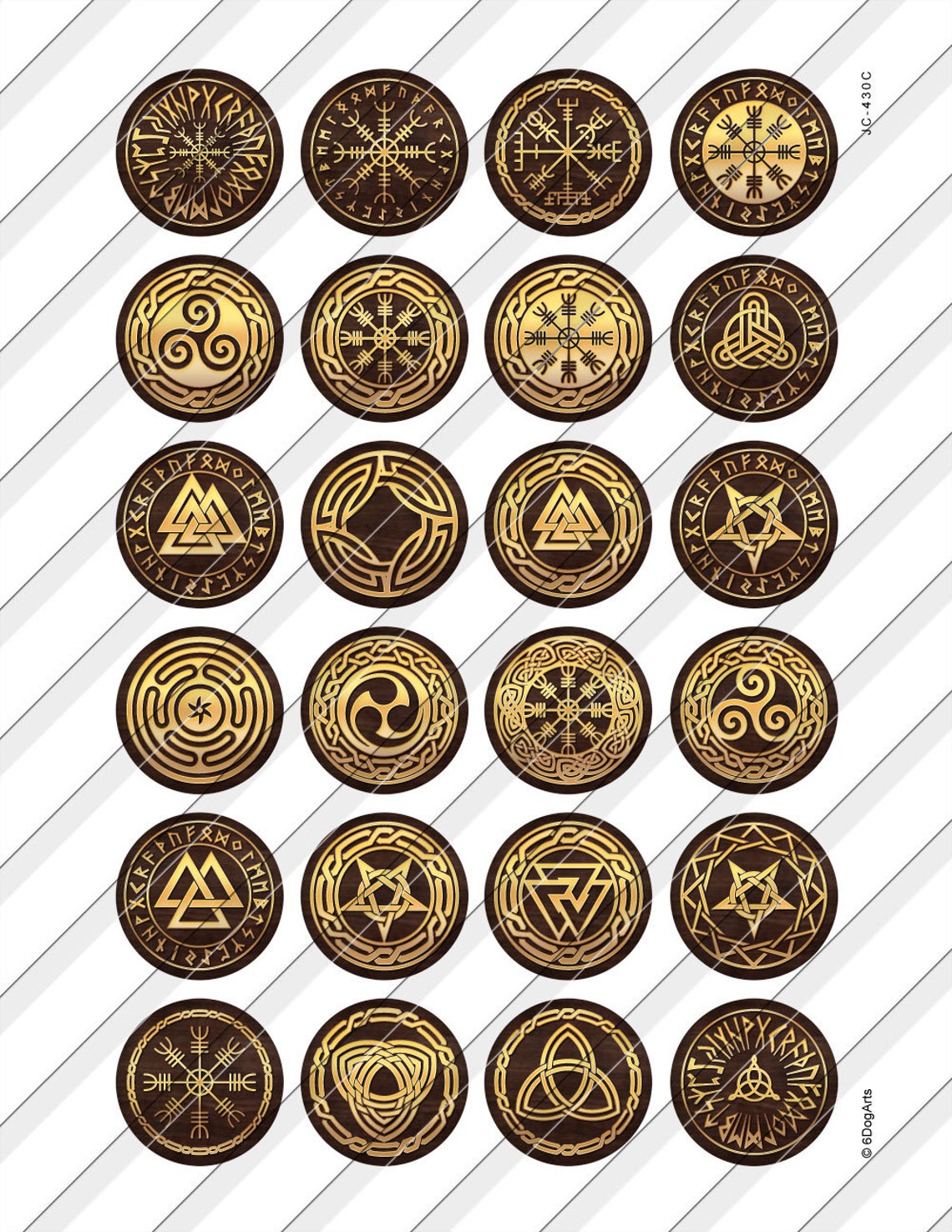 Esoteric Occult Symbols Digital Collage Sheets Printable Download ...