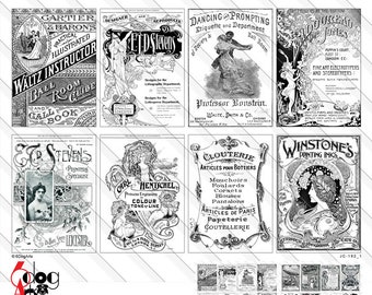 16 Vintage Advertising Posters 2.5"x3.5" ATC ACEO Cards Digital Collage Sheets Printable Download for Scrapbooking, Paper Crafts JC-192