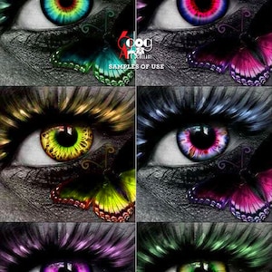 Realistic Eyes printable Digital Collage Sheets - 1 inch circles, 14mm 12mm - Instant Download for doll making, Blythe dolls by 6DogArts on Etsy