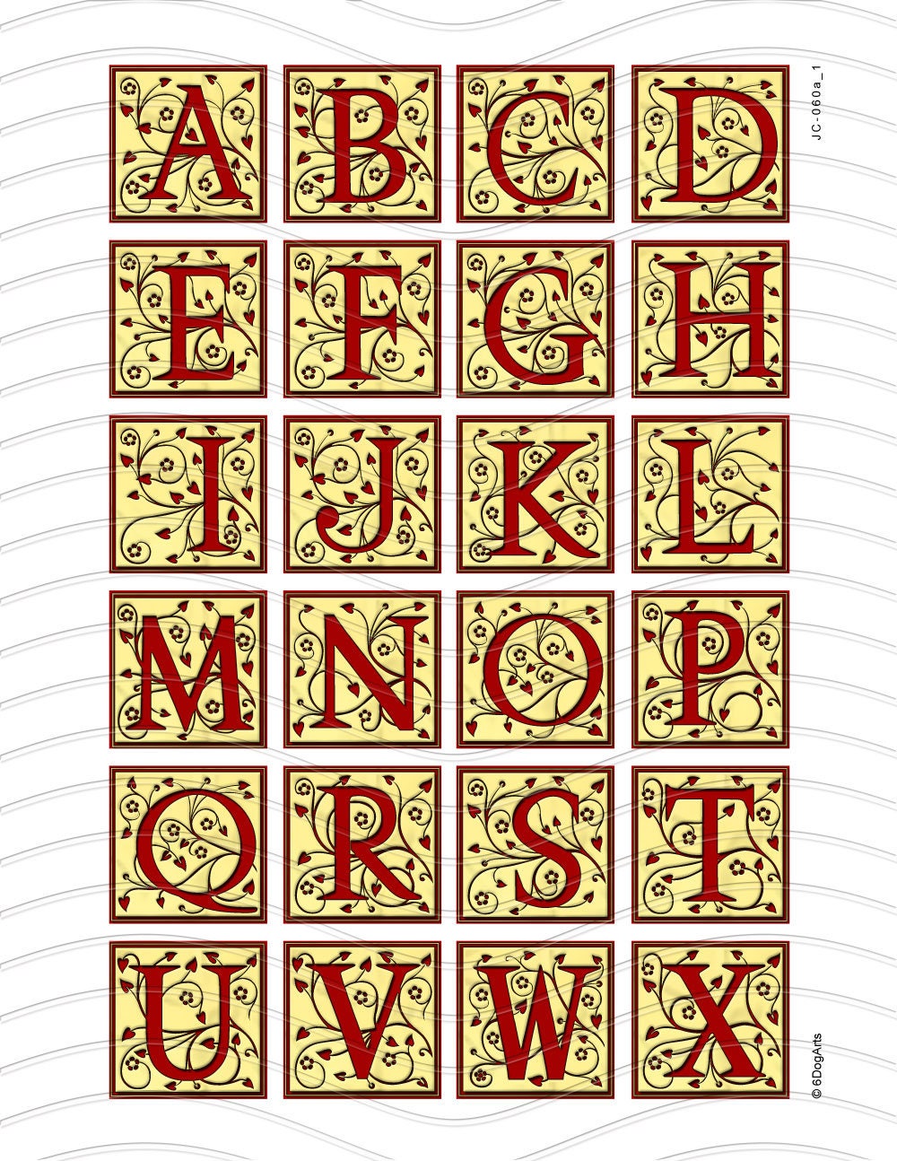 Vintage Alphabet Letters Digital Collage Sheets Printable Download for ...