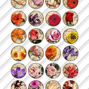 Old Postcard Digital Collage Sheets Printable Downloads Earrings ...