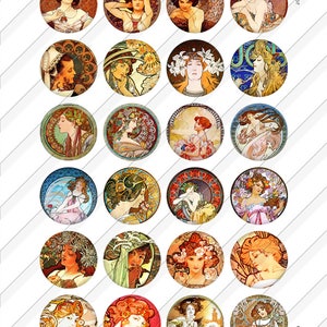 Alphonse Mucha Digital Collage - Il 300x300.1369187202 Oh4d 