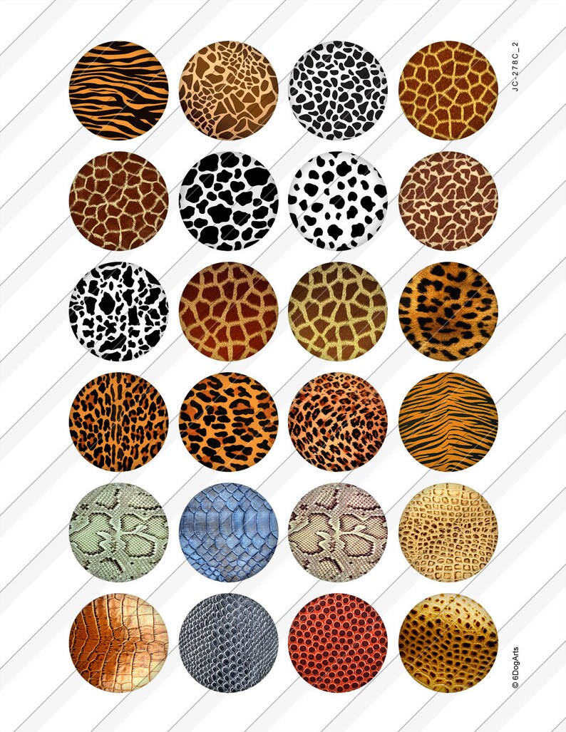Animal Print Patterns Digital Collage Sheets Printable - Etsy