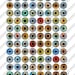 Doll Eye Irises Digital Collage Sheets Printable Realistic Irides ...