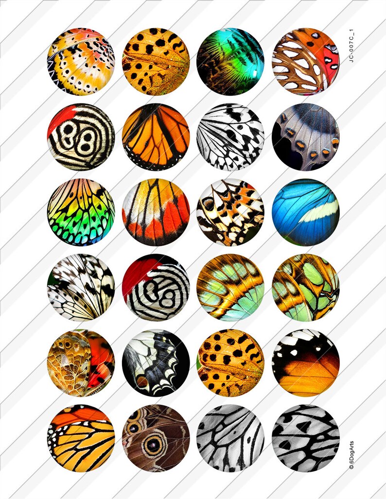 Butterfly Wings Digital Collage Sheets Printable Download for - Etsy