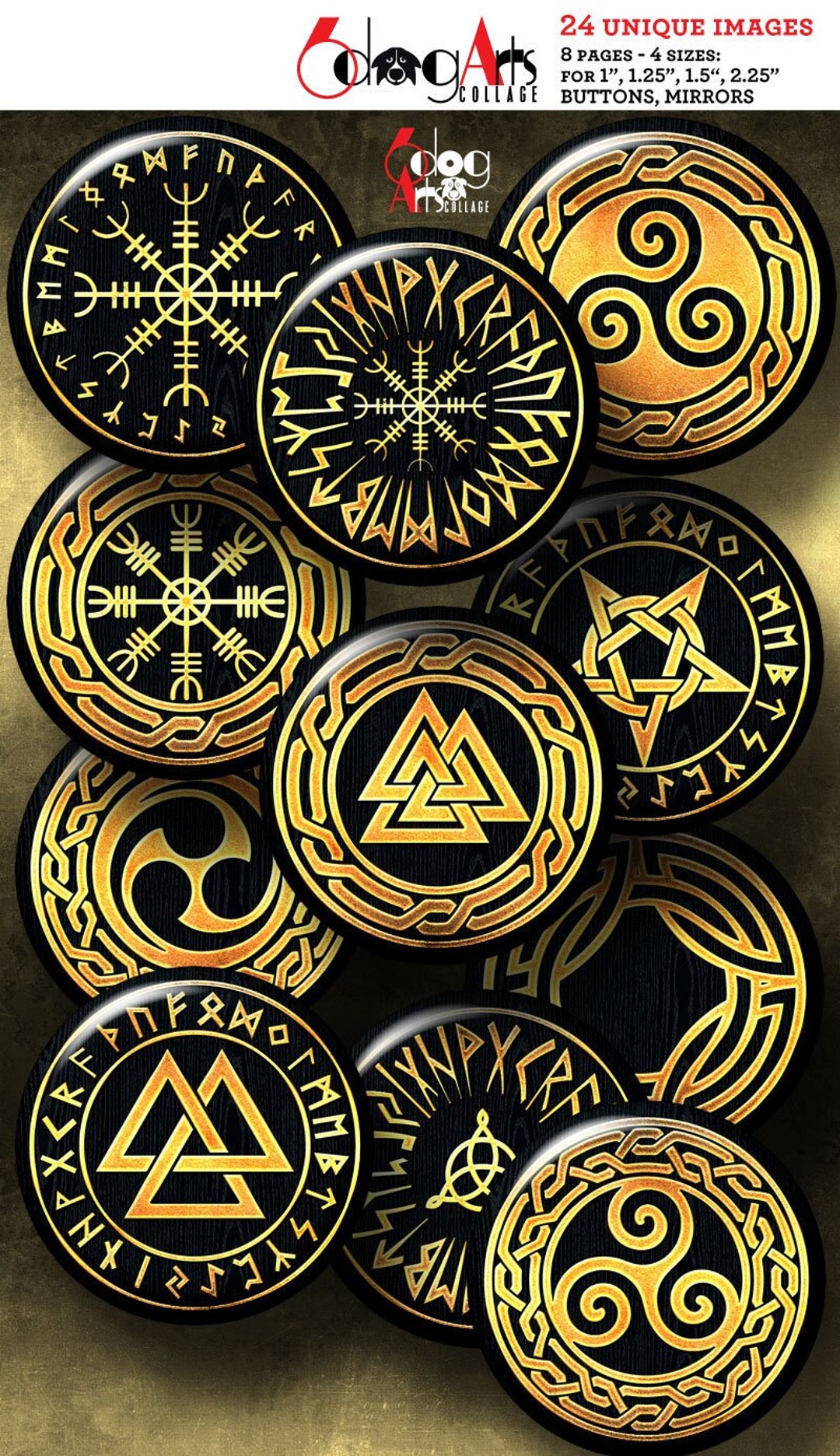 Esoteric Occult Symbols Digital Collage Sheets 2.625 - Etsy