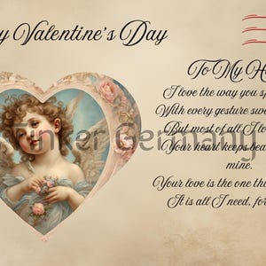 Zwei viktorianische Valentinspostkarten