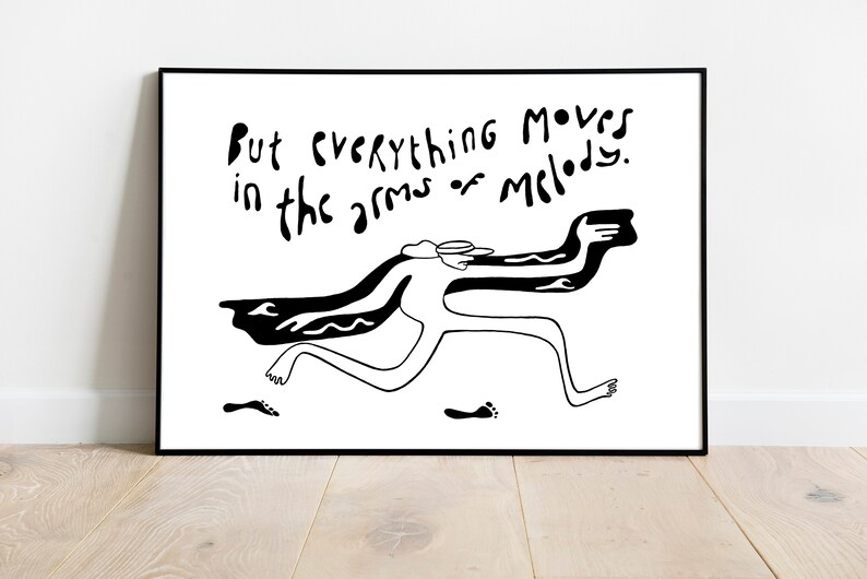 Groove Cape David Shrigley Music Lover Dancing Wall Decor image 1