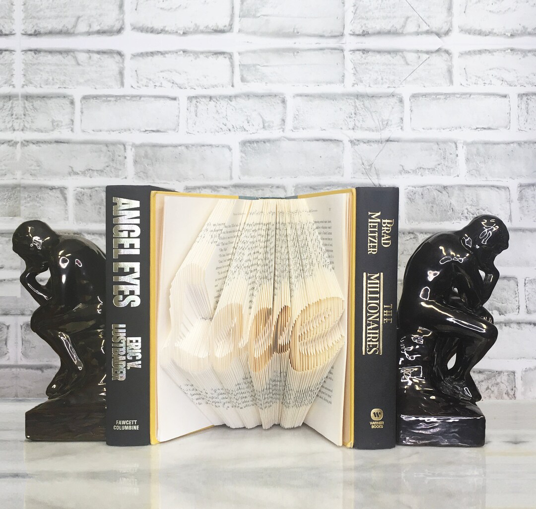 Love Script Art Template for Book Folding Includes Free Tutorial and ...