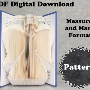 Book Folding Pattern - Angel - Fold Only - 2 Sizes - Tutorial With ...