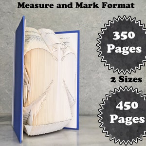 Book Folding Pattern - Angel - Fold Only - 2 Sizes - Tutorial With ...
