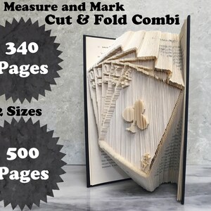 Clubs Royal Flush Book Pattern | Printable Poker Template | Clubs Flush Art | Clubs DIY Art | Casino Décor Art